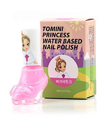 Princess Water-Based Kids Nail Polish – Non-Toxic Peel Off Nail Polish Quick Dry Nail Polish Gifts Toys Kit for Girls Kids Toddlers 0.27oz Made in Korea (Baby Pink)