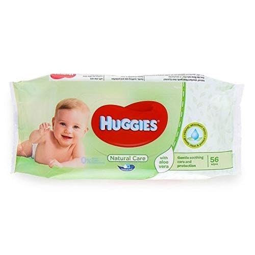 Huggies Baby Wipes 56Ct Refill Natural Care Pack of 3 (168 in Total)