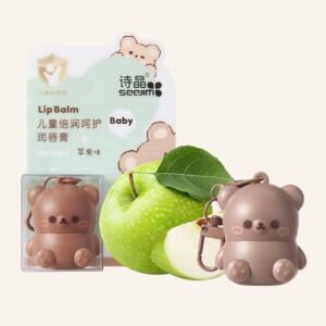 Cute Little Bear Lip Balm For Children,Anti-dry Anti-crack Moisturizing Lip Gloss,Natural Ingredients Lipsticks Lip Care Products,Fruit Flavored Lip Stick for Kids