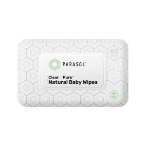 Parasol Clean+Pure Natural Baby Wipes 99% RO, pH Balanced, Hypoallergenic Formula Baby Wipes Plant-Based Alcohol Free Baby Wipes, Perfect for Sensitive Skin 60 Wipes Per Pack, Pack of 10