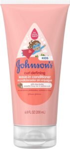 Johnson’s Baby Curl Defining Tear-Free Kids’ Leave-in Conditioner with Shea Butter, Paraben-, Sulfate- & Dye-Free Formula, Hypoallergenic & Gentle for Toddlers’ Hair, 6.8 fl. Oz