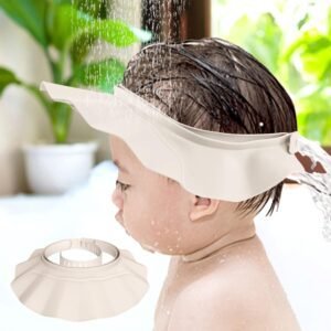 Baby Shower Cap Hat Safe Shampoo Shower Bathing Protection Soft Adjustable Bath Head Cap Visor for Washing Hair Head Eye Ear Shampoo Caps for Toddler,Baby, Kids,Children,Makes the Baby Bath More Fun